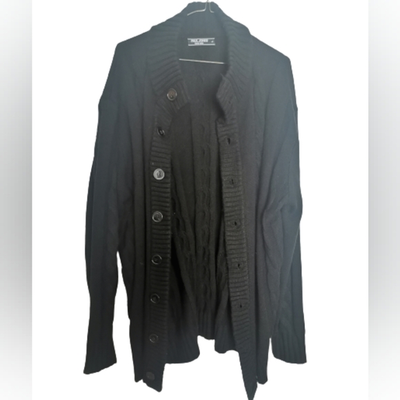 Paul Jones Cable Knit Cardigan Sweater - Picture 2 of 5